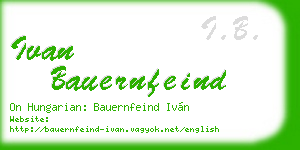 ivan bauernfeind business card